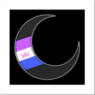 Drag Pride Crescent Moon Posters and Art